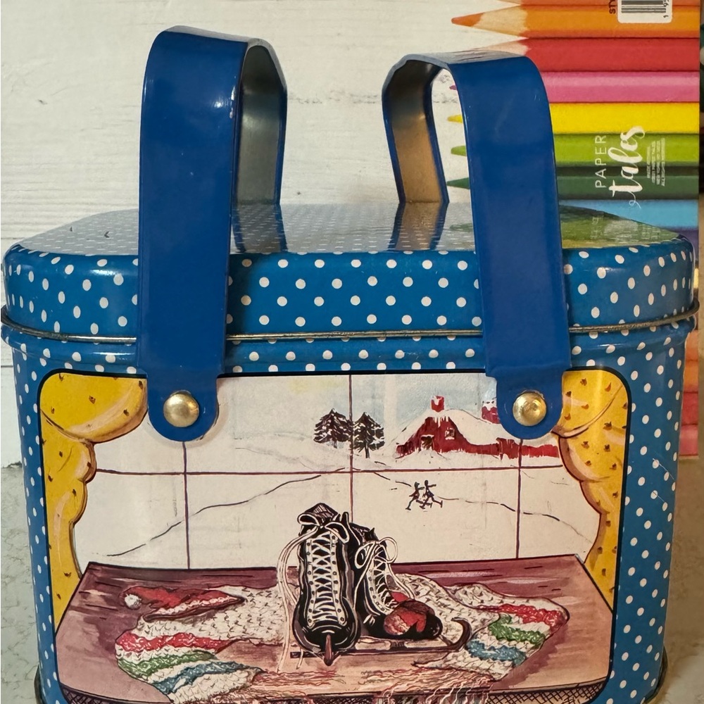 The Tin Box Company of America Inc Vintage Metal ‘lunch’ Basket